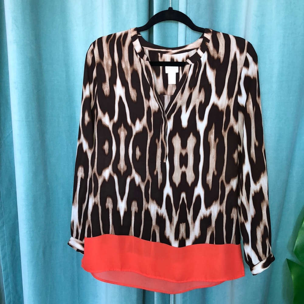Chico’s animal print top!
